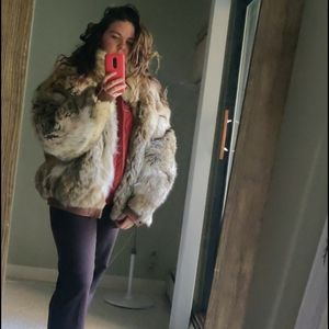 VTG Reversible Real Fur Coat and Leather Jacket
